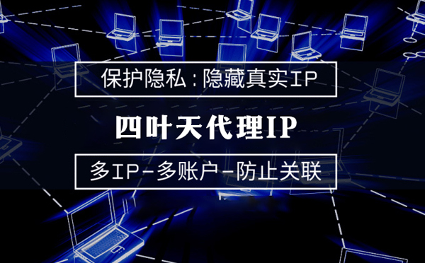 【正定代理IP】代理服务器的类型有哪些？四叶天代理IP怎么样